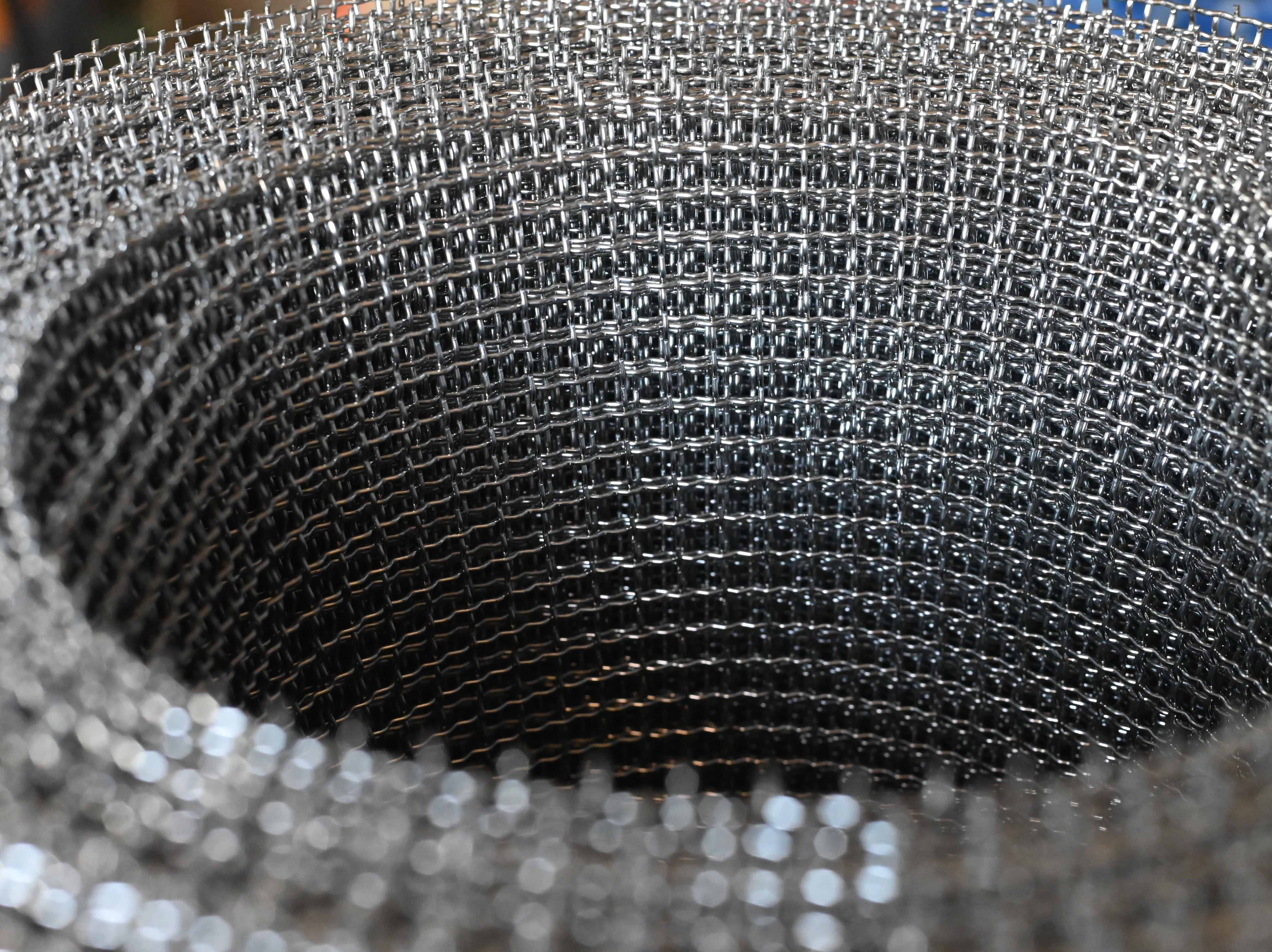 Stainless Steel Crimped Mesh Обогатая сетка из нержавеющей стали